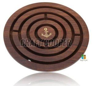 Wooden Ball In-a-Maze Puzzle Game