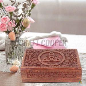 Wooden Carved Jewellery Box