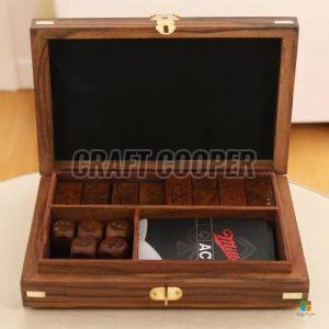 Wooden Domino Dice Game