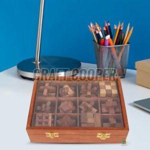 Wooden Mechanical Puzzles Game