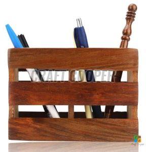 Wooden Pen Stand