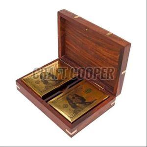 Wooden Polished Playing Card Box