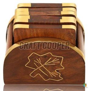 Wooden Restaurant Tea Coaster