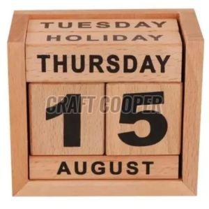 Wooden Table Calendar
