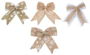 Gift Wrapping Burlap Tie Bow - KDH - 012
