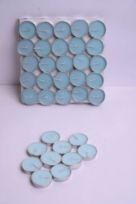 Blue Mint Tea Light Candle