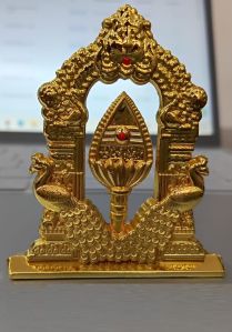 Divine Murugan Om Vel with Peacock for Car Dashboard