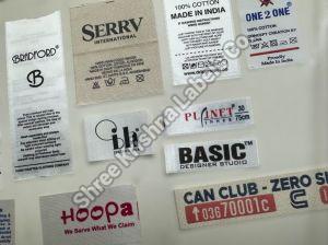 Polyester Wash Care Labels