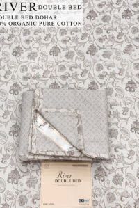 River Grey Cotton Double Bed Dohar