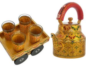 1000ml Hand Painted Alluminium Tea Kettle Set