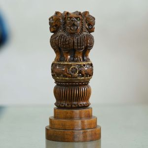 13cm Wooden Handcrafted Ashoka Pillar