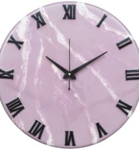 16 Inch Exquisite Wooden Handmade Printed Acrylic Wall Clock