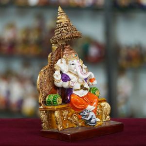 30cm Marble Handmade Ganesh Ji Idol