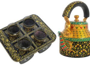 1000ml Hand Painted Alluminium Tea Kettle Set