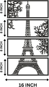 16 Inch Handcrafted Eiffel Tower Wall Art