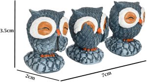 18cm  Polyresin Handcrafted Owl Showpiece