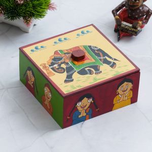 13cm Wooden Handcrafted Dry Fruit Box