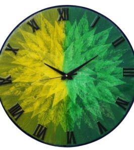 16 Inch Exquisite Wooden Handmade Printed Acrylic Wall Clock