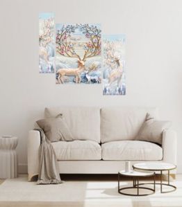 45cm Set OF 3 Scenery 3D Framed Wall Paintings