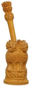 13cm Wooden Handcrafted Ashoka Pillar