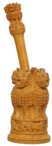 13cm Wooden Handcrafted Ashoka Pillar