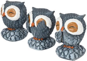 18cm  Polyresin Handcrafted Owl Showpiece