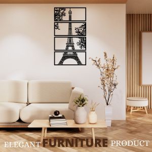 16 Inch Handcrafted Eiffel Tower Wall Art