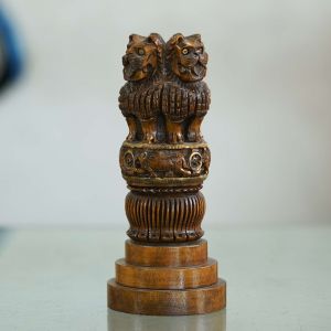 13cm Wooden Handcrafted Ashoka Pillar