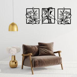12 Inch Handcrafted Flower Mandala Wall Art