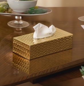Brass Tissue Box