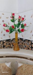 10 Inch Golden Glass Flower Pot