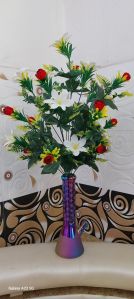 6 Inch Purple Glass Flower Pot