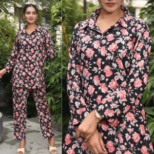 Ladies  Cotton Stylish Cord Set