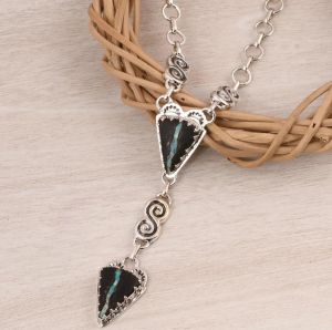 Ladies Stylish Look 92.5 Silver Chain Necklace