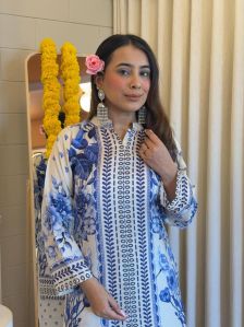 Ladies Rayon Printed Cord Set