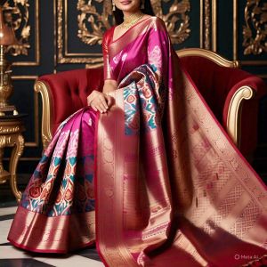 Ladies Heavy Work Banarasi Silk Saree