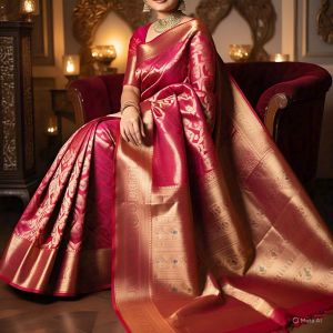 Ladies Heavy Work Banarasi Silk Saree