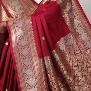 Ladies Heavy Work Banarasi Silk Saree