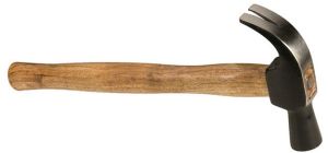 CLAW HAMMER WITH WOODEN HANDLES
