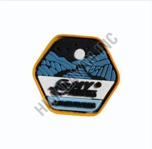 Hexagonal Silicone Garment Logo Badge