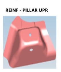 hyundai creta reinf pillar upr, car part