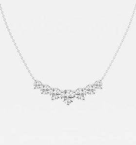 Round Modern Diamond Pendant