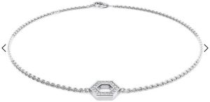 Ladies White Gold Round Diamond Bracelet