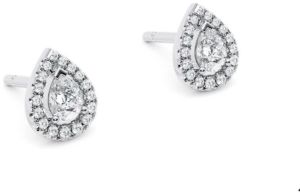 Pear and Round Shape Party Wear Diamond Earrings