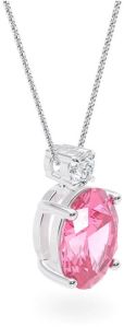 Oval Cut Fancy Light Pink Diamond Pendant
