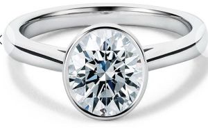 White Gold Round Shape Diamond Ring