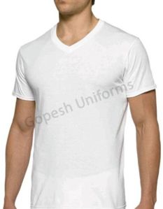 Casual White V Neck T-shirt