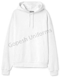 Mens White Winter Hoodie