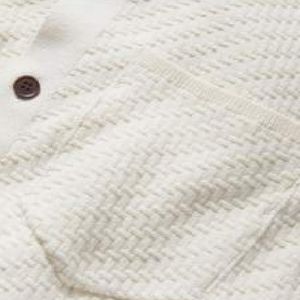 White Knitted Fabric