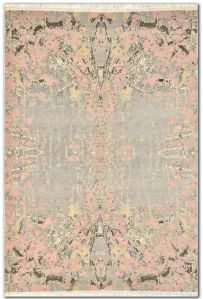 A6 Indo Tibetan Wool &AMP; B Lurex Zari Braided Flat Weave Rug